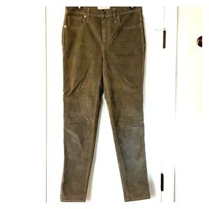 Madewell 10” high rise skinny corduroy